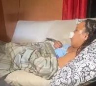 Mujer afectada
