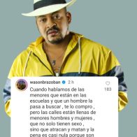 ¡Y yo que me iba! Wason Brazobán responde a Miralba Ruiz