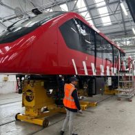 Llega a RD primer tren del Sistema Monorriel de Santiago