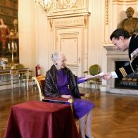 Margarita II celebra su última audiencia como reina de Dinamarca