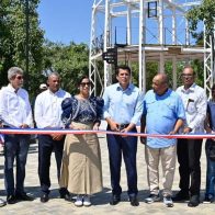 David Collado entrega el remozado parque Duarte de San Fernando, Montecristi