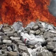 Las autoridades incineran más de 300 kilos de diferentes tipos de droga