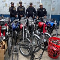 PN recupera 10 motocicletas, chasis y piezas reportadas robadas en SPM