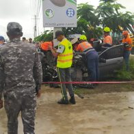 Se registra aparatoso accidente en autopista Duarte, Santiago - La Vega