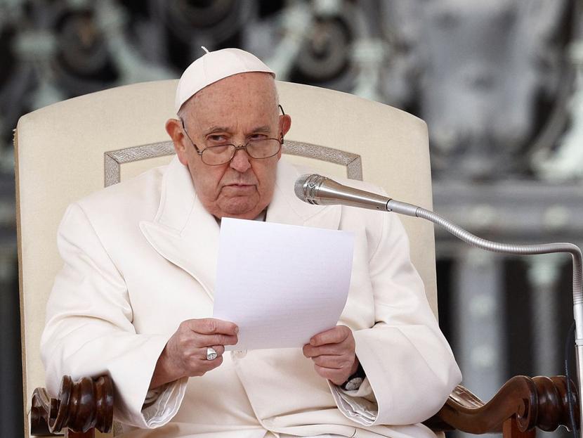 El papa pide no quedarse" inertes" ante el actual "peligroso conflicto global a pedazos"