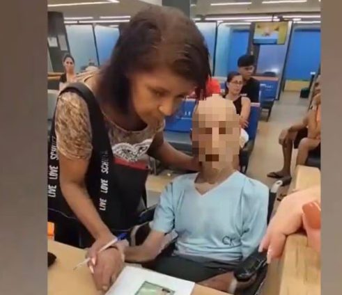 Estaba vivo el anciano llevado por sobrina a pedir préstamo en banco de Brasil, afirma la defensa