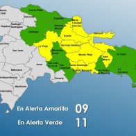 COE mantiene 08 provincias y al DN en alerta amarilla y aumenta a 11 las provincias en verde