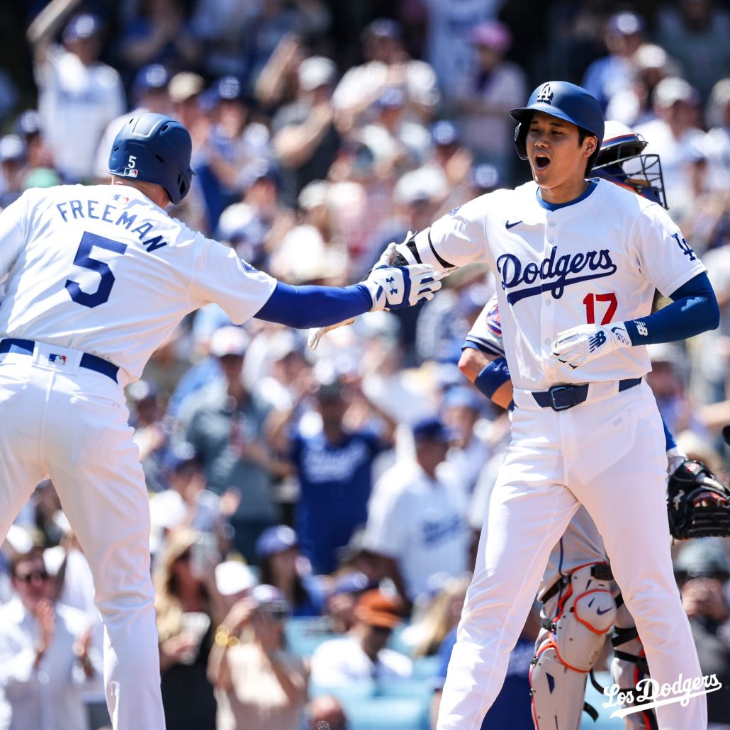 Ohtani rompe la historia de Matsui y los Dodgers apisonan 10-0 a los Metros