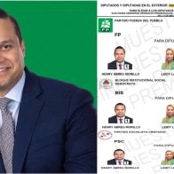 Henry Abreu encabeza boleta congresual de FP como candidato a diputado ultramar  en la primera posición