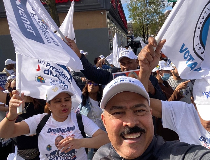 Polanco sigue movilizando cientos de seguidores para ganar diputación en ultramar por el PRD