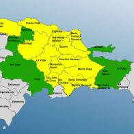 COE coloca 15 provincias en alerta amarilla y 8 en verde