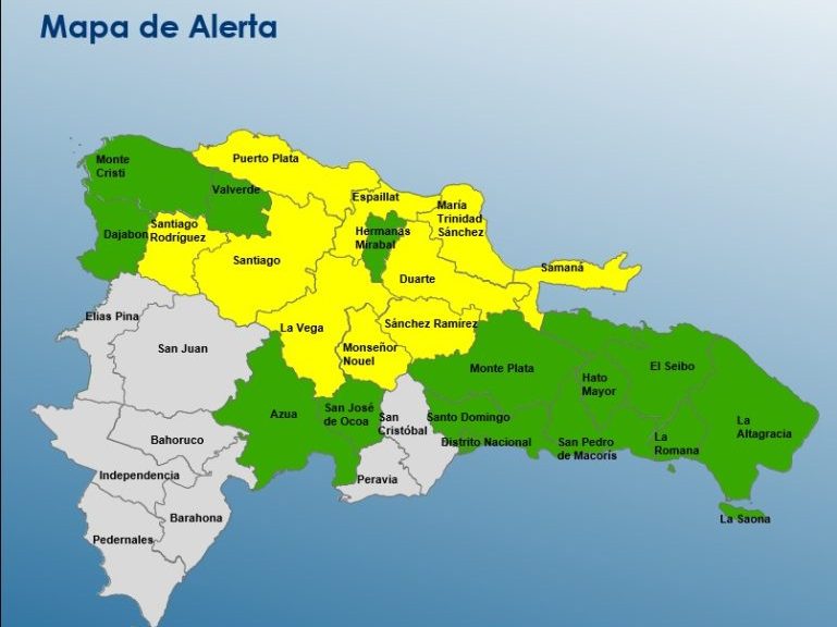 COE mantiene 24 provincias bajo alerta