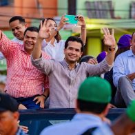 Omar recorrió las tres circunscripciones del DN junto a más de 50 candidatos a diputado
