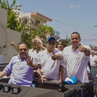 Guillermo Moreno encabeza marcha caravana en compañía con otros candidatos PRM en el DN