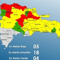 Aumentan a 18 las provincias en alerta amarilla por vaguada; 5 en roja