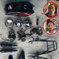 Policía Nacional desmantela deshuesadero de motocicletas en Santiago
