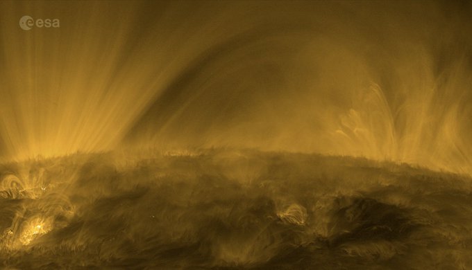 Solar Orbiter muestra la corona del Sol de cerca