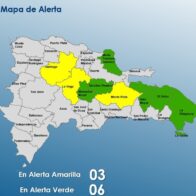 COE mantiene 03 provincias en alerta amarilla y 06 en verde por incidencia de una vaguada
