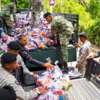 Llevan raciones alimenticias y enceres del hogar a comunidades afectadas por lluvias en Puerto Plata