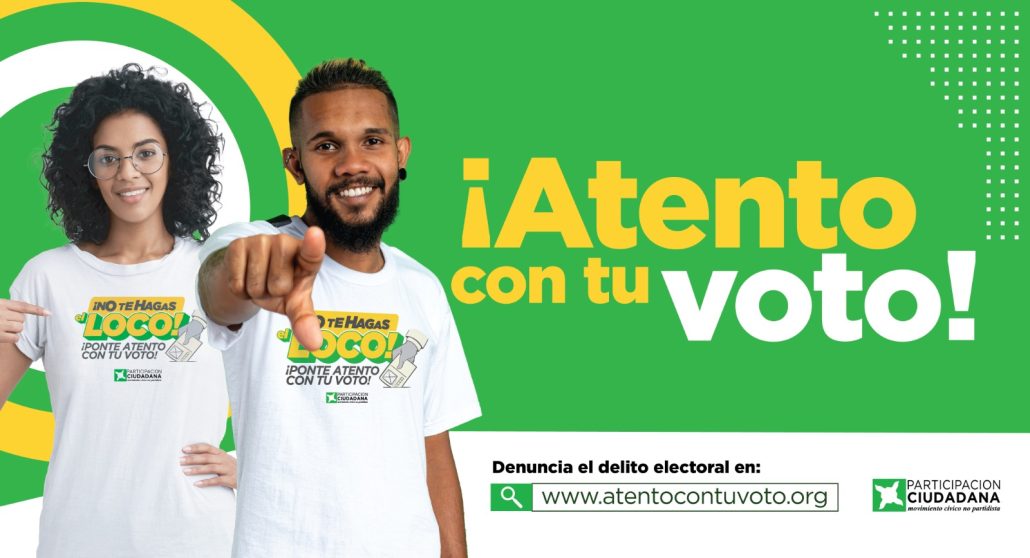 Participación Ciudadana llama a la población denunciar los delitos electorales en atentocontuvoto.org