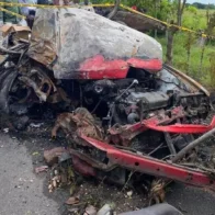 Tres personas mueren calcinadas al chocar con un poste del tendido eléctrico en Guerra