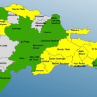 COE: 12 provincias en alerta amarilla y 10 en verde por vaguada