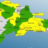COE mantiene 12 provincias en alerta amarilla y 12 en verde