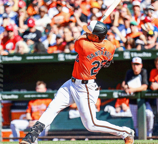 Dos jonrones de Anthony Santander marcan la remontada de los Orioles ante los Filis