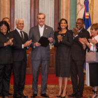 Abinader recibe de congresistas resolución que lo acredita como presidente y a Raquel Peña como vicepresidenta