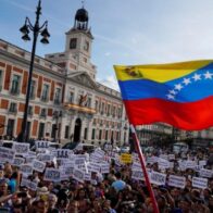 Venezolanos residentes en España se manifiestan contra el "megafraude"