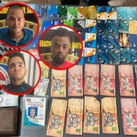 Apresan tres hombres con 47 tarjetas de distintas entidades bancarias en Santiago