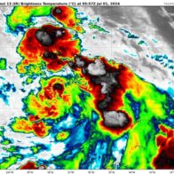 El centro de la tormenta 'Chris' toca tierra en costas de Veracruz, sur de México