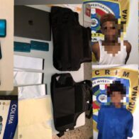 Policía captura cuatro antisociales por robo mediante rotura en negocios y residencias de SDN