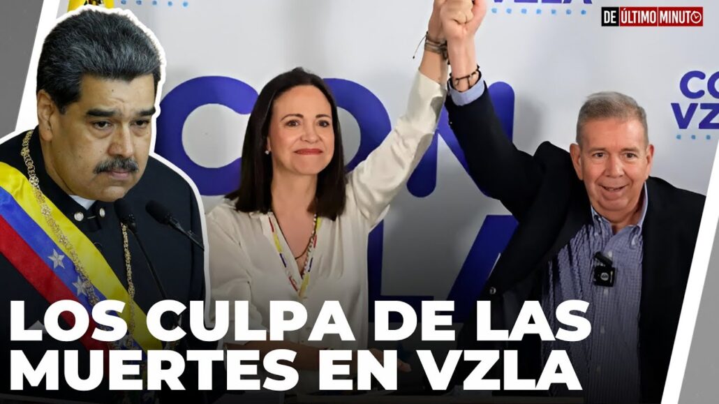 Maduro acusa a María Corina Machado y Edmundo González de las muertes y disturbios en Venezuela | A la Clara