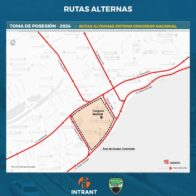 Rutas alternas por actividades toma de posesión 2024