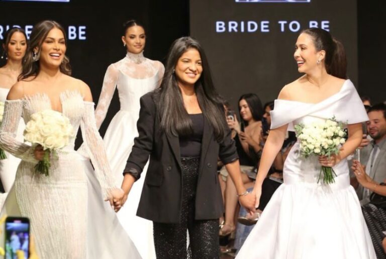 La diseñadora Suzelle Taveras de la casa de modas Bride To Be, deslumbró en la pasarela de RD Bridal Week.