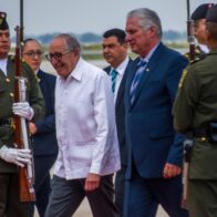 Miguel Díaz-Canel, llega a México para investidura de Sheinbaum