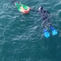 Rescatan mujer que se lanzo a las aguas del Mar Caribe