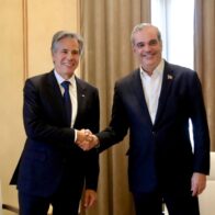 Antony Blinken llega al Palacio Nacional para reunión con Abinader