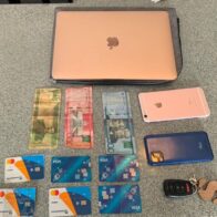 PN apresa a mujer por robo de vehículo, tarjetas bancarias y artículos electrónicos en SPM