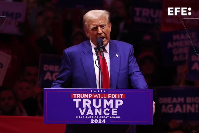 Trump, ante 20.000 personas en Nueva York: "¡Kamala estás despedida, vete ya!"