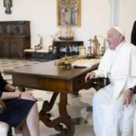 Papa Francisco recibe a la presidenta del Parlamento Europeo en el Vaticano