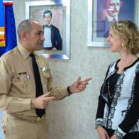 Imagen fuente externa. Nueva embajadora de Francia en RD se reúne con presidente DNCD