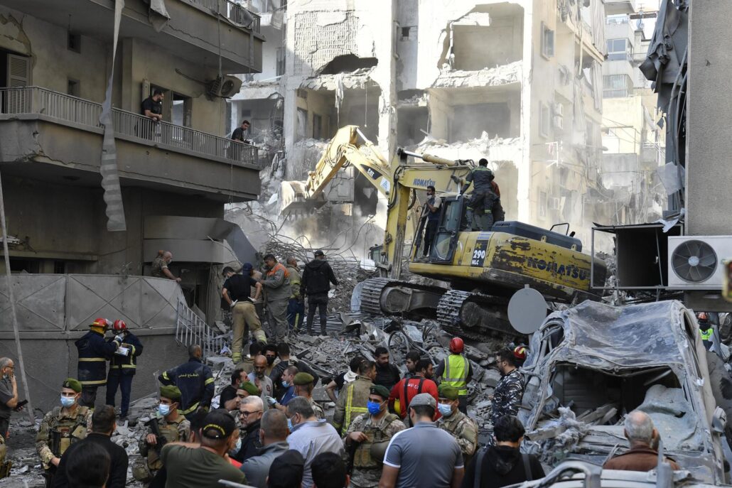 Sube a 20 el número de muertos y a 66 el de heridos en ataque israelí al centro de Beirut
