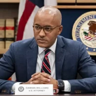 Imagen externa. Damian Williams anuncia su renuncia como fiscal federal del Distrito Sur de Nueva York