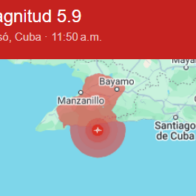 Se registra temblor de magnitud 5.9 se registra en Cuba