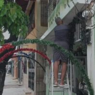 Barrios de Santo Domingo se visten de navidad con creatividad y tradición