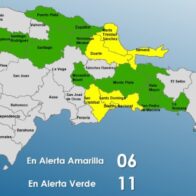 COE incrementa provincias en alerta por vaguada
