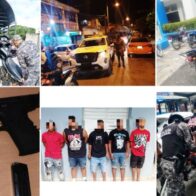 Armas ocupadas, órdenes de arresto ejecutadas y motocicletas recuperadas en operativos en Los Guaricanos, SDN