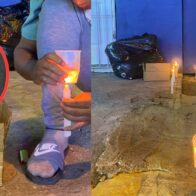 Realizan encendido de velas exigiendo justicia por muerte de adolescente en el sector 27 de Febrero